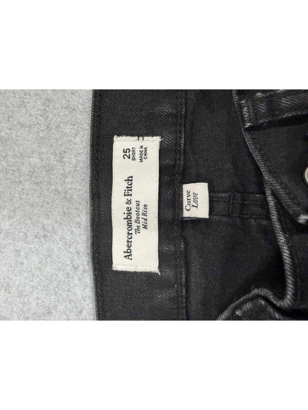 Abercrombie & Fitch Black Flared Jeans Size 25 - Picture 2 of 7